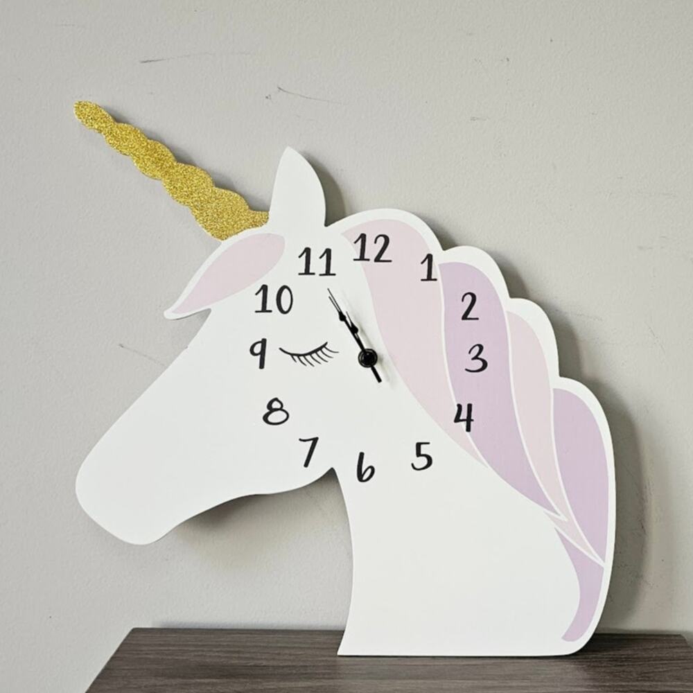 TREND LAB Unicorn Dimensional  Dreams Wall Clock NWT